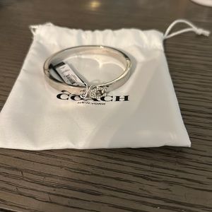 Coach silver clasp bracelet